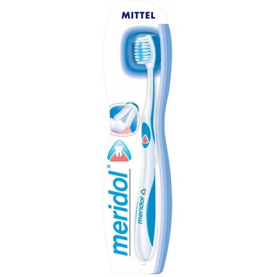 Meridol, Brosse à dents manuelle, Protection Gencives Medium (Moyen, 1x) - Publicité Meridol, Brosse à dents manuelle, Protection Gencives Medium (Moyen, 1x) - Publicité