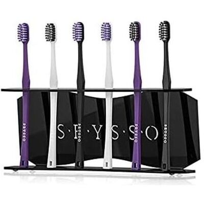 Seysso, Brosse à dents manuelle, Brosse à dents antibactérienne à poils extra fins et charbon actif - Publicité Seysso, Brosse à dents manuelle, Brosse à dents antibactérienne à poils extra fins et charbon actif - Publicité