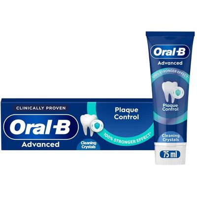 Dentifrice Oral-B Advanced Plaque Control Cleaning Crystals - Dentifrice - Publicité Dentifrice Oral-B Advanced Plaque Control Cleaning Crystals - Dentifrice - Publicité