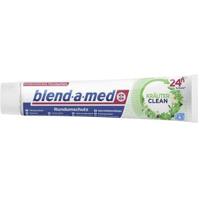 blend-a-med, Dentifrice, Herbes propres (75 ml) - Publicité blend-a-med, Dentifrice, Herbes propres (75 ml) - Publicité