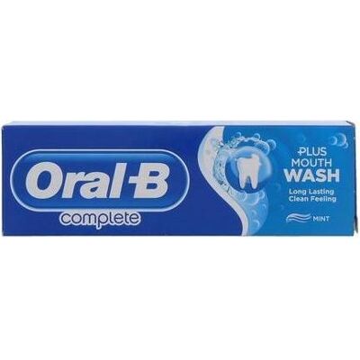 Dentifrice Oral-B Complete Plus Protect & Clean - Menthe - 75 ml - Publicité Dentifrice Oral-B Complete Plus Protect & Clean - Menthe - 75 ml - Publicité