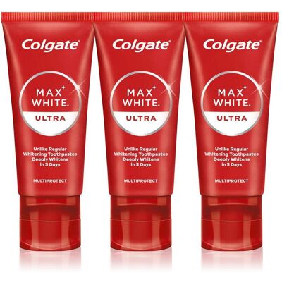 Dentifrice blanchissant Colgate Max White Ultra Multiprotect - Dentifrice - Publicité Dentifrice blanchissant Colgate Max White Ultra Multiprotect - Dentifrice - Publicité
