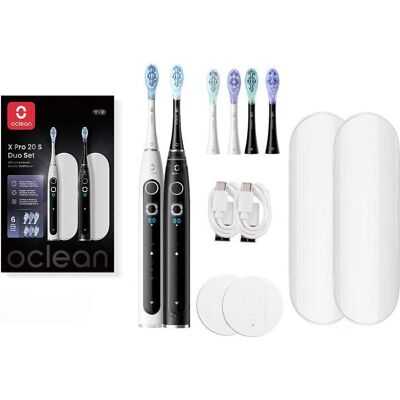 Clean, Brosse à dents électrique, Oclean X Pro 20 Set Duo - Publicité Clean, Brosse à dents électrique, Oclean X Pro 20 Set Duo - Publicité