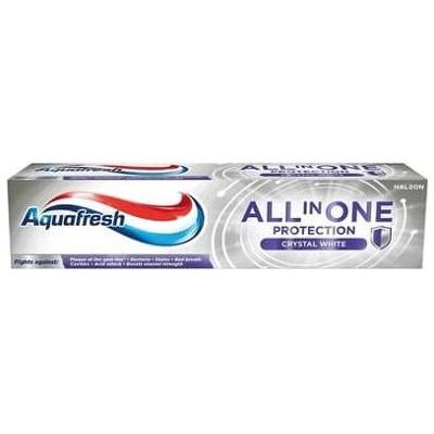 Aquafresh, Dentifrice, All In One Protection Crystal White Toothpaste 75ml (75 ml) - Publicité Aquafresh, Dentifrice, All In One Protection Crystal White Toothpaste 75ml (75 ml) - Publicité