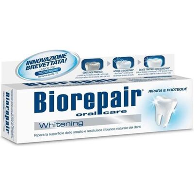 Biorepair - Pro White - 75 ml - Sans fluorure - Dentifrice - Publicité Biorepair - Pro White - 75 ml - Sans fluorure - Dentifrice - Publicité