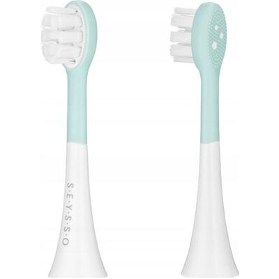 Seysso, Tête de brosse à dents, Końcówka Kids Dinosaur biało-zielone 2 szt. (2x) - Publicité Seysso, Tête de brosse à dents, Końcówka Kids Dinosaur biało-zielone 2 szt. (2x) - Publicité