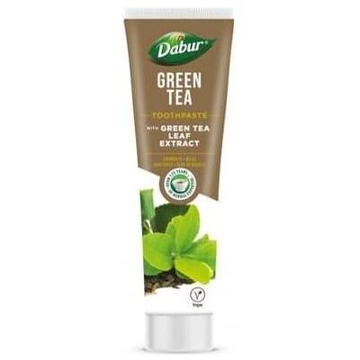 Dabur, Dentifrice, Green Tea Toothpaste With Green Tea Leaf Extracts 100ml (100 ml) - Publicité Dabur, Dentifrice, Green Tea Toothpaste With Green Tea Leaf Extracts 100ml (100 ml) - Publicité