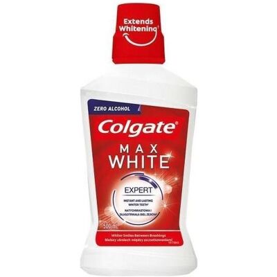 Colgate Max White Expert Bain de Bouche Blanchissant Sans Alcool 500ml - Publicité Colgate Max White Expert Bain de Bouche Blanchissant Sans Alcool 500ml - Publicité
