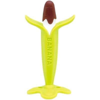 Chicco Brosse à dents manuelle, Schokoladen-Bananen-Zahnbürste (Souple) - Publicité Chicco Brosse à dents manuelle, Schokoladen-Bananen-Zahnbürste (Souple) - Publicité