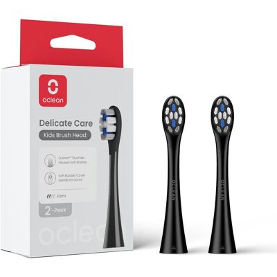 Clean, Tête de brosse à dents, OCLEAN Brush Head Kids 2 Pack Black (2x) - Publicité Clean, Tête de brosse à dents, OCLEAN Brush Head Kids 2 Pack Black (2x) - Publicité