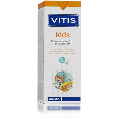 Vitis Kids Gel Denta Cerise - Dentifrice - Publicité Vitis Kids Gel Denta Cerise - Dentifrice - Publicité