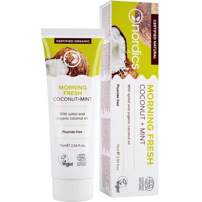 Nordics Morning Fresh Dentifrice Coco Menthe - Dentifrice - Publicité Nordics Morning Fresh Dentifrice Coco Menthe - Dentifrice - Publicité
