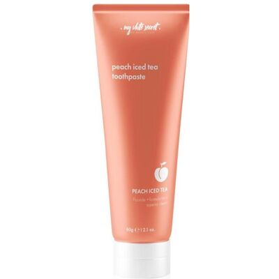 Dentifrice Peach Iced Tea My White Secret - Protection complète - Publicité Dentifrice Peach Iced Tea My White Secret - Protection complète - Publicité