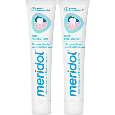 Meridol, Dentifrice, Zahnfleischschutz-Zahnpasta 2 x 75 ml (75 ml) - Publicité Meridol, Dentifrice, Zahnfleischschutz-Zahnpasta 2 x 75 ml (75 ml) - Publicité