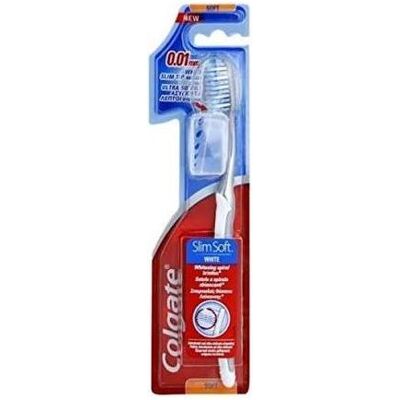 Colgate, Brosse à dents manuelle, Brosse à dents Super Slim Soft 0.01mm White Tip Bristles (Souple, 3x) - Publicité Colgate, Brosse à dents manuelle, Brosse à dents Super Slim Soft 0.01mm White Tip Bristles (Souple, 3x) - Publicité