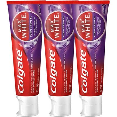 Colgate Max White Purple Reveal Dentifrice - Dentifrice - Publicité Colgate Max White Purple Reveal Dentifrice - Dentifrice - Publicité