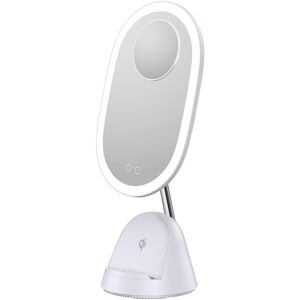Enne Interior, Miroir cosmétique, Glow & Charge Makeup Mirror with LED Light and Wireless Charging - Publicité Enne Interior, Miroir cosmétique, Glow & Charge Makeup Mirror with LED Light and Wireless Charging - Publicité