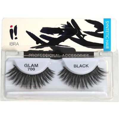 Ibra, Faux cils, Paire de faux cils sur le Glam 700ack (Cils artificiels) - Publicité Ibra, Faux cils, Paire de faux cils sur le Glam 700ack (Cils artificiels) - Publicité