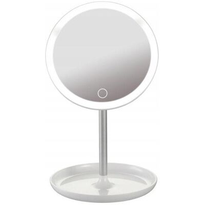 Miroir cosmétique LED blanc réglable de Platinet - Miroir de maquillage - Publicité Miroir cosmétique LED blanc réglable de Platinet - Miroir de maquillage - Publicité