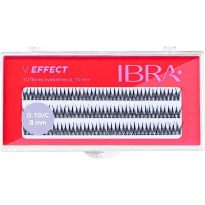 Ibra, Faux cils, KĘPKI V EFFECT C 0,10 - 8 mm (Cils artificiels) - Publicité Ibra, Faux cils, KĘPKI V EFFECT C 0,10 - 8 mm (Cils artificiels) - Publicité