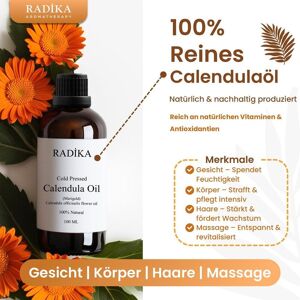 Radika, Lotion pour le corps, Huile de calendula, pressée à froid, 100% pure, BIO, naturelle, 30 ml (Huile pour le corps, 30 ml) - Publicité Radika, Lotion pour le corps, Huile de calendula, pressée à froid, 100% pure, BIO, naturelle, 30 ml (Huile pour le corps, 30 ml) - Publicité