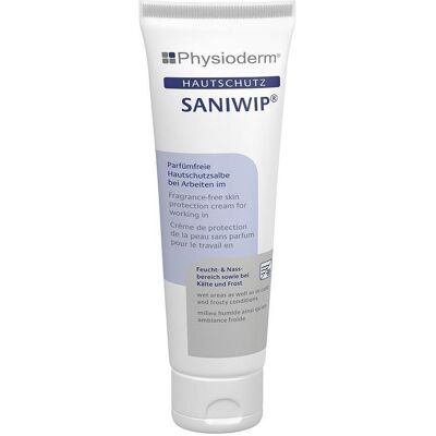 PGP, Crème pour les mains, Crème protectrice cutanée Physioderm Crème Saniwip Tube de 100 ml (100 ml) - Publicité PGP, Crème pour les mains, Crème protectrice cutanée Physioderm Crème Saniwip Tube de 100 ml (100 ml) - Publicité