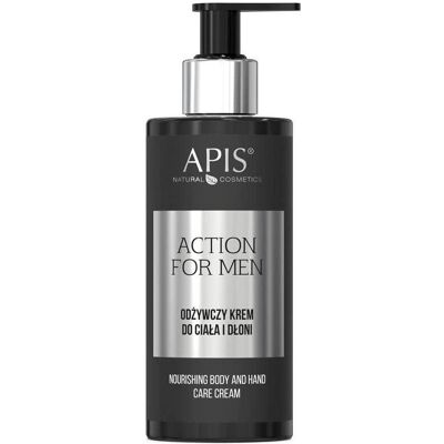 Apis Natural Cosmetics, Crème pour les mains, Apis - Action For Men crème nourrissante pour le corps et les mains 300ml (300 ml) - Publicité Apis Natural Cosmetics, Crème pour les mains, Apis - Action For Men crème nourrissante pour le corps et les mains 300ml (300 ml) - Publicité