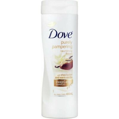 Dove, Lotion pour le corps, nourishing Body Care Pampering butter tree oil body lotion 400ml (Lotion pour le corps, 400 ml) - Publicité Dove, Lotion pour le corps, nourishing Body Care Pampering butter tree oil body lotion 400ml (Lotion pour le corps, 400 ml) - Publicité