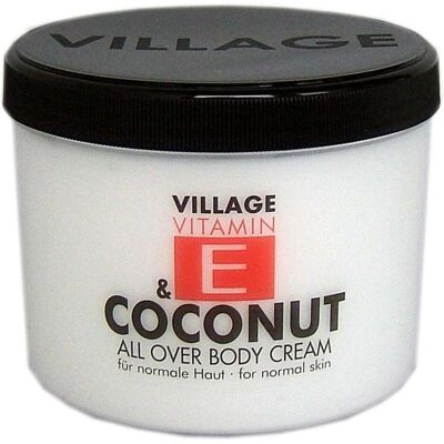 Village Vitamine E Coco Crème pour le Corps - Hydratante Nourrissante Douce - Crème pour le Corps - Publicité Village Vitamine E Coco Crème pour le Corps - Hydratante Nourrissante Douce - Crème pour le Corps - Publicité