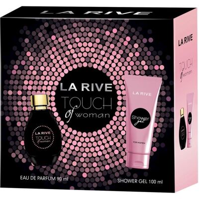 Ensemble Parfum LA RIVE Touch of Woman - 90ml Eau de Parfum + Gel douche 100ml - Publicité Ensemble Parfum LA RIVE Touch of Woman - 90ml Eau de Parfum + Gel douche 100ml - Publicité