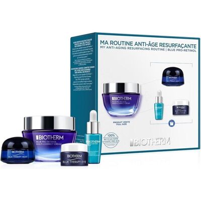 Ensemble de soins Blue Therapy Pro-Retinol de Biotherm - Anti-Âge - Publicité Ensemble de soins Blue Therapy Pro-Retinol de Biotherm - Anti-Âge - Publicité