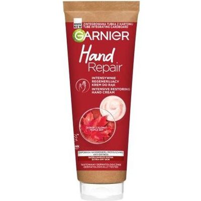 Garnier Réparation des Mains - Crème Intensive pour les Mains - Peau Secque et Endommagée - Publicité Garnier Réparation des Mains - Crème Intensive pour les Mains - Peau Secque et Endommagée - Publicité