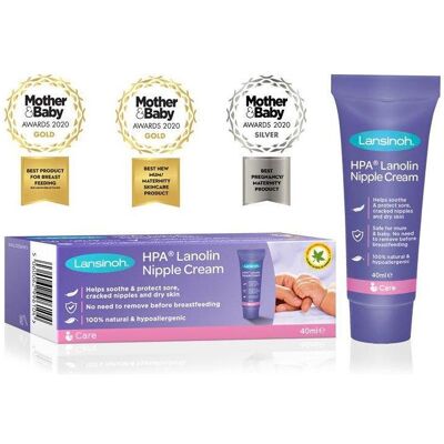 Lansinoh HPA Lanolin Crème pour tétons 40ml - Soulagement allaitement - Publicité Lansinoh HPA Lanolin Crème pour tétons 40ml - Soulagement allaitement - Publicité