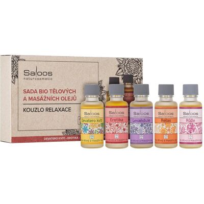 Ensemble d’huiles de massage Saloos - Relaxation, Huiles essentielles, Cadeau - Publicité Ensemble d’huiles de massage Saloos - Relaxation, Huiles essentielles, Cadeau - Publicité