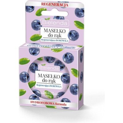 Bielenda, Crème pour les mains, Beurre régénérant pour les mains aux myrtilles 50g (50 ml) - Publicité Bielenda, Crème pour les mains, Beurre régénérant pour les mains aux myrtilles 50g (50 ml) - Publicité