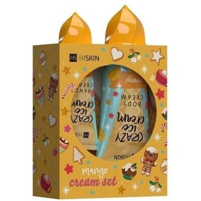 Hiskin - Crazy Ice Cream Mango - 60ml Crème mains - Coffret cadeau - Publicité Hiskin - Crazy Ice Cream Mango - 60ml Crème mains - Coffret cadeau - Publicité