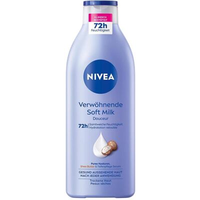 Nivea, Lotion pour le corps, Verwöhnende Soft Milk (Lotion pour le corps, 400 ml) - Publicité Nivea, Lotion pour le corps, Verwöhnende Soft Milk (Lotion pour le corps, 400 ml) - Publicité