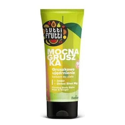 Farmona, Lotion pour le corps, Baume Tutti Frutti do ciała ujędrniający "Mocna Gruszka" - Gruszka & Imbir 200ml (Beurre corporel, Lotion pour le corps, 200 ml) - Publicité Farmona, Lotion pour le corps, Baume Tutti Frutti do ciała ujędrniający "Mocna Gruszka" - Gruszka & Imbir 200ml (Beurre corporel, Lotion pour le corps, 200 ml) - Publicité