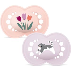 MAM, Tétine, - Orig 16-36m Nat Rub 2p Box V - Pink - 16-36 months (2x, 16 - 36 Mois) - Publicité MAM, Tétine, - Orig 16-36m Nat Rub 2p Box V - Pink - 16-36 months (2x, 16 - 36 Mois) - Publicité