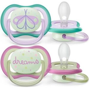 Philips Avent, Tétine, Ultra Air Pacifier - 2X Pacifiers légers, respirants, brillants dans l'obscurité pour Chi (2x) - Publicité Philips Avent, Tétine, Ultra Air Pacifier - 2X Pacifiers légers, respirants, brillants dans l'obscurité pour Chi (2x) - Publicité