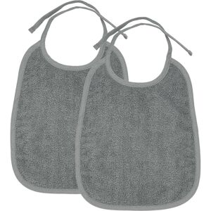 Meyco, Bavoir, Bavoir 2pcs basic éponge gris - Publicité Meyco, Bavoir, Bavoir 2pcs basic éponge gris - Publicité