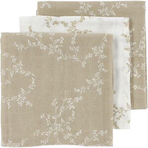 Meyco, Lange + bavoir, 3-pack de langes en mousseline Branches sable (70 cm, 70 cm) - Publicité Meyco, Lange + bavoir, 3-pack de langes en mousseline Branches sable (70 cm, 70 cm) - Publicité