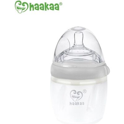 Haakaa, Biberon : accessoires, Biberon Génération 3 160ml - Gris - Publicité Haakaa, Biberon : accessoires, Biberon Génération 3 160ml - Gris - Publicité