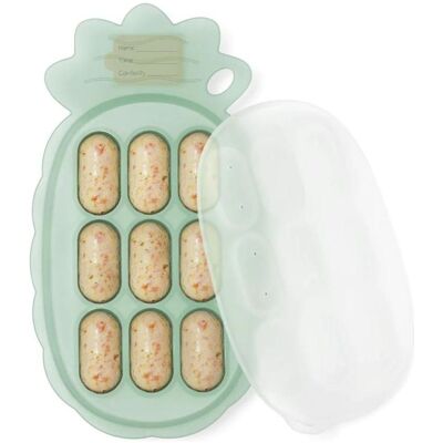 Haakaa, Vaisselle + couverts pour enfants, - Pineapple Silicone Nibble Tray - Pea Green - Two Sizes: 6 x 70ml or 9 x 25ml - Publicité Haakaa, Vaisselle + couverts pour enfants, - Pineapple Silicone Nibble Tray - Pea Green - Two Sizes: 6 x 70ml or 9 x 25ml - Publicité