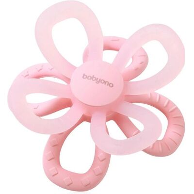 Babyono Baby Ono Fleur Rose Anneau de Dentition en Silicone - Jouet de Dentition - Publicité Babyono Baby Ono Fleur Rose Anneau de Dentition en Silicone - Jouet de Dentition - Publicité