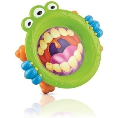 Nuby, Vaisselle + couverts pour enfants, Assiette pour enfant monstre vert (NB0636) - Publicité Nuby, Vaisselle + couverts pour enfants, Assiette pour enfant monstre vert (NB0636) - Publicité