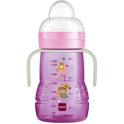 MAM - Trainer+ Night 220 ml - Purple - Biberon - Publicité MAM - Trainer+ Night 220 ml - Purple - Biberon - Publicité