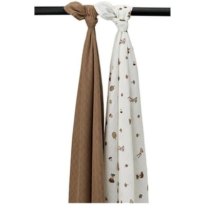 Meyco Grand Muselina - Pack de 2 120x120 cm - Publicité Meyco Grand Muselina - Pack de 2 120x120 cm - Publicité