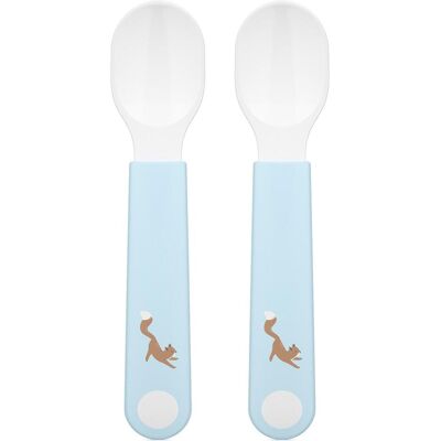 Mepal, Vaisselle + couverts pour enfants, Lernbesteck Set 2 pcs - Forest Friends - Publicité Mepal, Vaisselle + couverts pour enfants, Lernbesteck Set 2 pcs - Forest Friends - Publicité