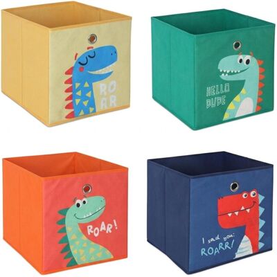 Relaxdays, Boîte à jouets, lot-4 boîtes-rangement - Publicité Relaxdays, Boîte à jouets, lot-4 boîtes-rangement - Publicité